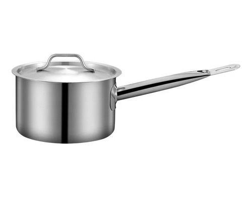 Sarten Perol Acero Inox Con Tapa 16 Cm Inducción 