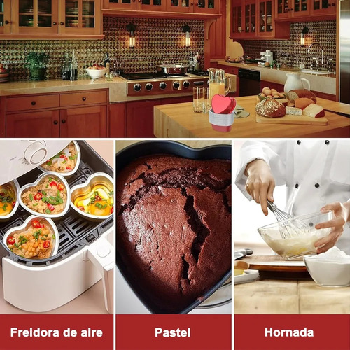 100PCS 3.5oz/100ml Mini Moldes de Torta de Corazón con Tapa Moldes de Torta de Corazón de Papel de Aluminio Banna MON-KP xin-rojo
