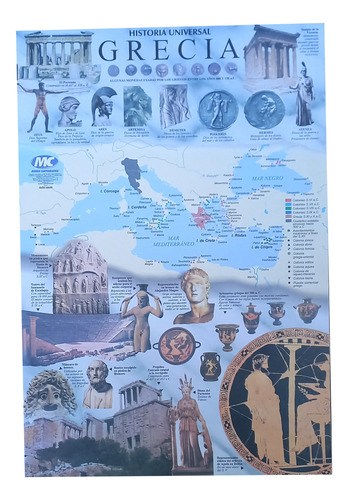 10 Láminas De Historia Universal 1 Surtidas De 35x24cm A5