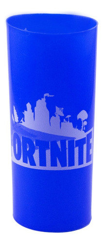 Vaso Trago Largo Plástico Tematica Fortnite Cotillon X 15u.