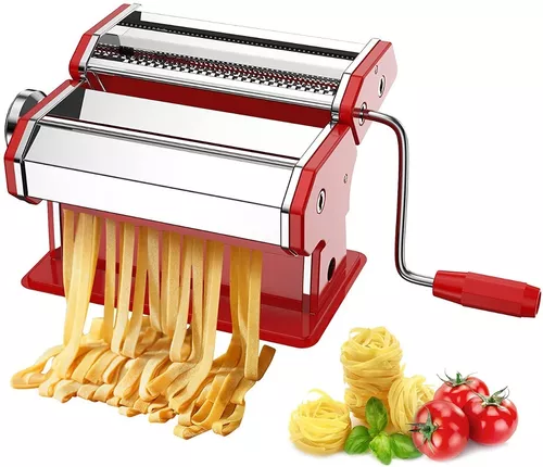 Fante's Máquina para hacer pasta 150, accesorios para espaguetis y  fettuccine, desde 1906, de acero resistente