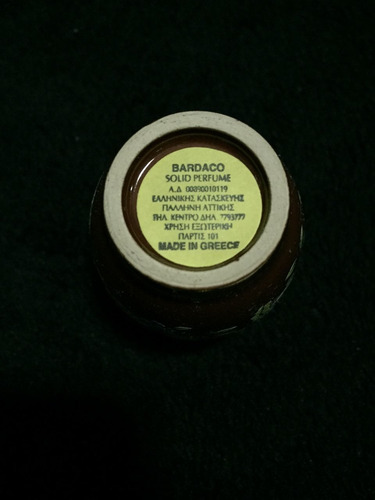 Imagen 2 de 5 de Bardaco. ( Solid Perfume). Made In Grecia.