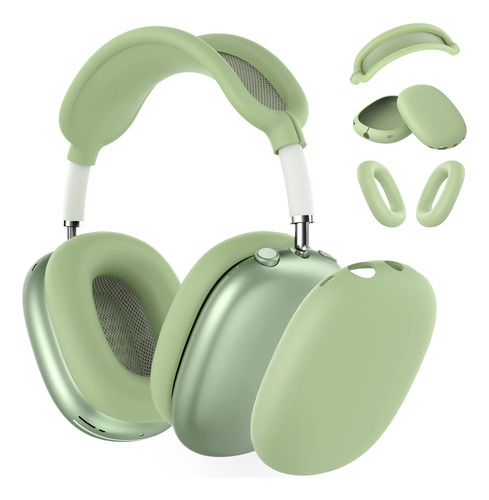 Funda Para AirPods Max De Silicona Color Verde Protectora