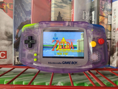 Gameboy Advance Morado Pantalla Ips 10 Brillos Gamerszoneags Blanco (Usado)