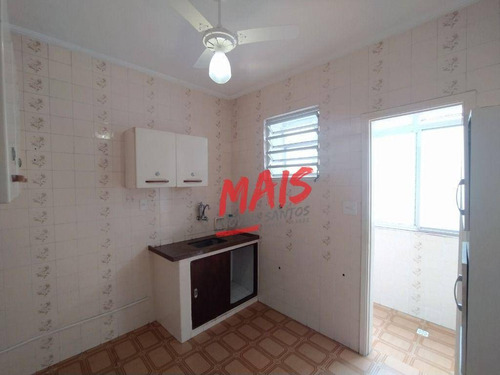 Imagem 7 de 10 de Apartamento Com 1 Dormitório Para Alugar, 48 M² Por - Gonzaga - Santos/sp - Ap4865