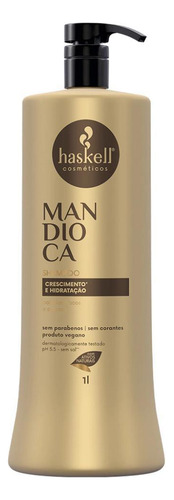 Kit Mandioca Haskell Shampoo E Condicionador 1l Máscara 900g