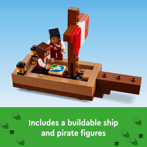 Set De Juego Lego Minecraft The Pirate Ship Voyage, Barco De