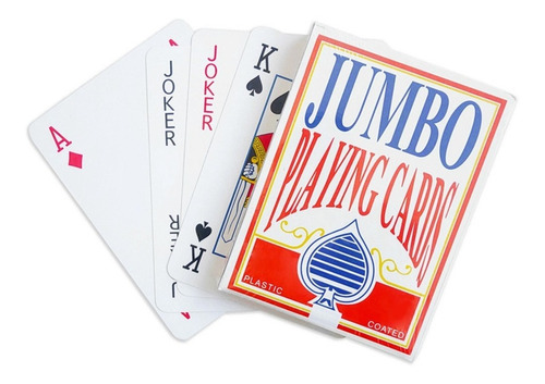 Naipe Ingles Tamaño Jumbo Cartas Carioca Poker Magia