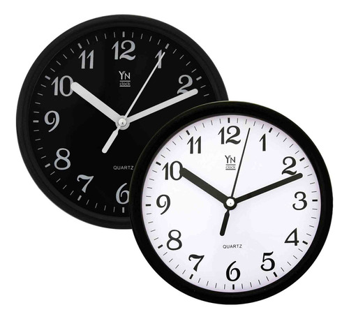 Relógio De Parede 15cm Sala De Estar Modelo Redondo Moderno