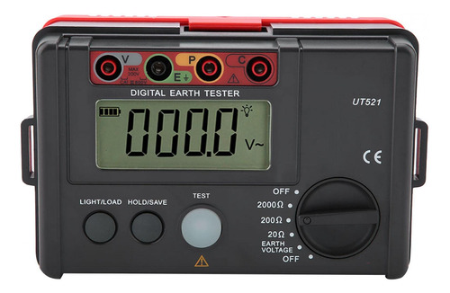 Medidor De Resistencia, Ut521 Digital Tierra Probador De Tie