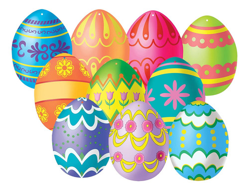 Beistle Colorido Mini Cortes De Huevo Decoraciones De Pascua