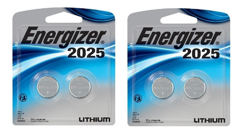 Kit 2 Pacotes Bateria Botao Energizer 2025 Lithium 3v Cr2025
