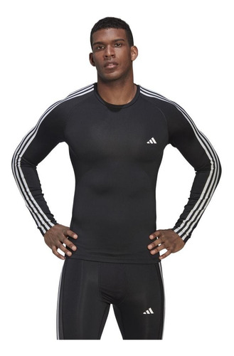 Remera adidas Techfit Negro - Hd3532