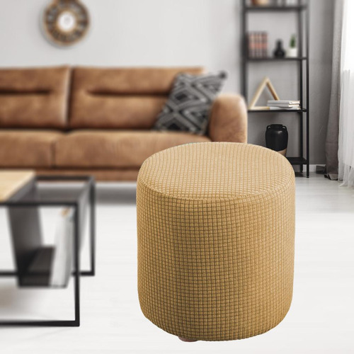 3 Funda Otomana Con Fondo Elástico Lavable A Amarillo Claro
