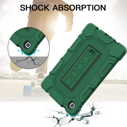 Funda Para Samsung Galaxy Tab A7 Lite Antigolpe Verde Alpino Verde