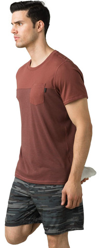 Prana Camisa Milo Estándar Para Hombre, Rojo Vino, Pequeña