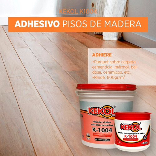 Imagen 3 de 4 de Adhesivo Pisos Madera Base Acuosa Kekol K1004 1k Cuotas