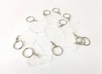 Comprar 30 Llaveros Acrílico Transparente 3mm Formas Diversas 7 Cm