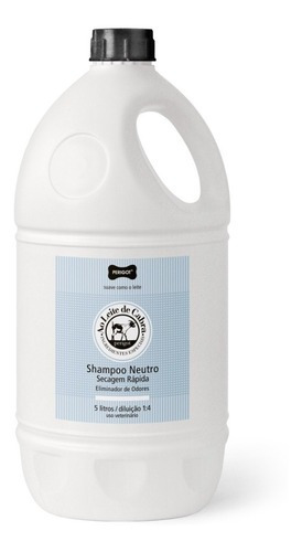 Shampoo Neutro Secagem Rápida 5 L, Perigot, Cães E Gatos