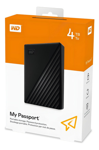 Disco Duro Externo Wd My Passport 4tb Negro 2.5
