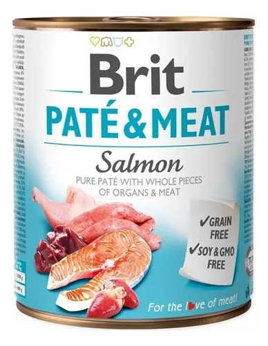 Brit Pate And Meat Salmon 800g