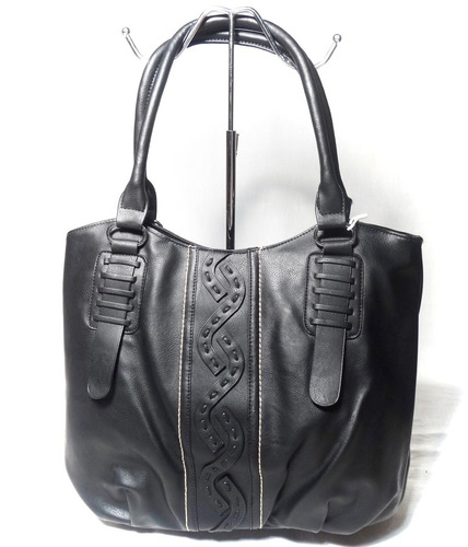 Cartera Bolso Bandolero Mayor Detal R1304 Negro Mujer