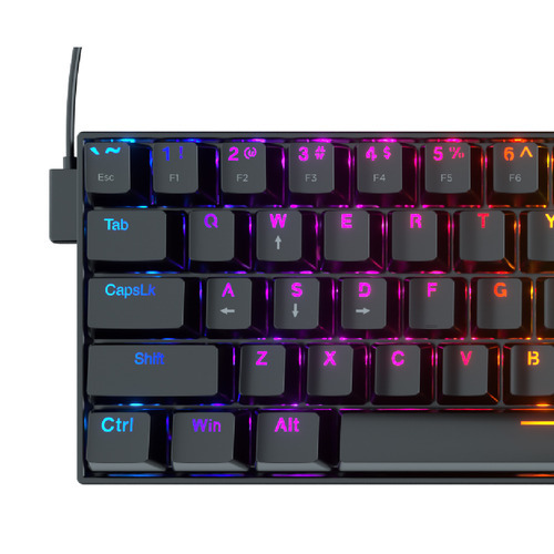 Teclado Redragon Gamer Mecanico Dragonborn K630rgb-sp Brown Swich Español Iluminación Rgb Negro Usb
