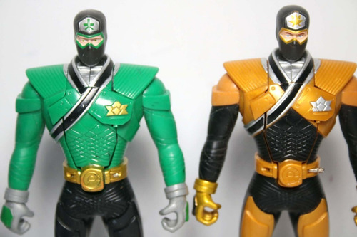 Power Rangers Samurai Vira Cabeça 4 Bonecos Bandai 2010 (Usado)