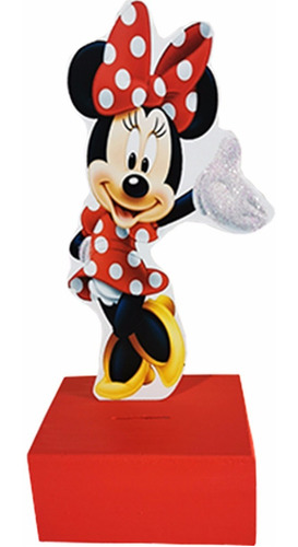 Minnie Mouse Roja Alcancias Centro De Mesa O Recuerdo 10piez