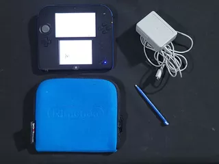 Nintendo 2ds Azul + Estuche + Juegos