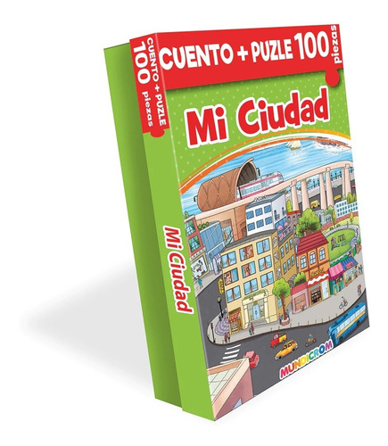 Libro Infantil Mi Ciudad, Cuento + Puzzle 100 Pz Mundicrom