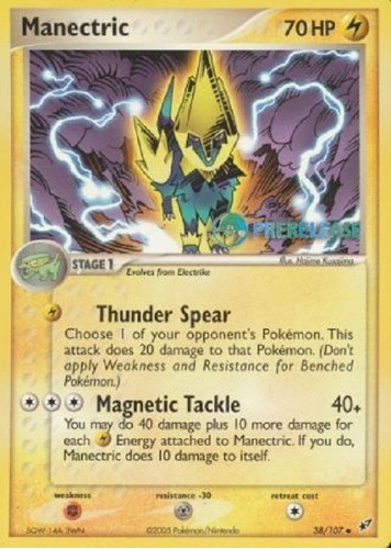 Manectric 38/107 Pre-release Promo Pokemon Tcg