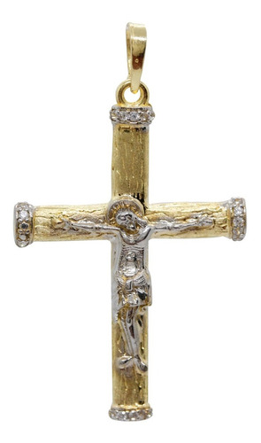 Dije Cruz Cristo Crucifijo Oro Solido 10k Kilates Joyas 