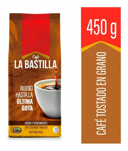 Cafe Bolsa 450g Fuerte Bastilla