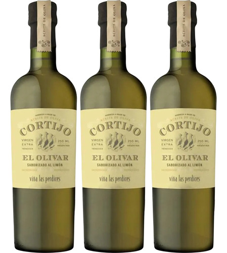 Aceite De Oliva Cortijo Las Perdices 250ml Limon X3 - Celler