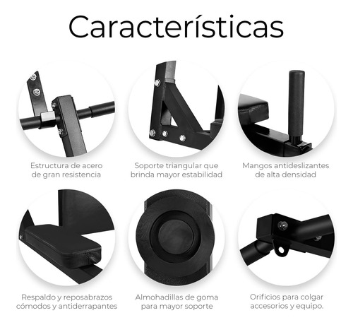 Barra De Dominadas Home Gym 8 Ejercicios Soporta 400kg