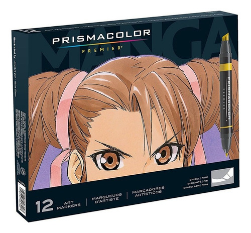 Marcadores Prismacolor Premier 12 Set Manga Color Multicolor