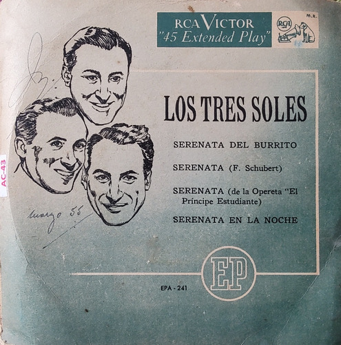 Vinilo Ep De Los Tres Soles Serenata (ac43