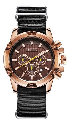 Reloj De Pulsera De Nailon Luminoso Impermeable Para Hombre