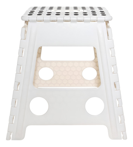 Banqueta Dobrável Plastico Portatil Retratil Multiuso 45cm