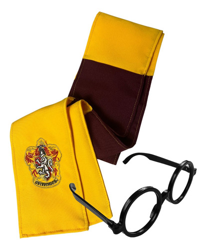 Bufanda Harry Potter Casa Gryffindor + Lentes