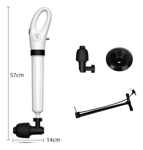 Air Drain Kit Air Toilet Unclogger Cabezales 4 Piezas