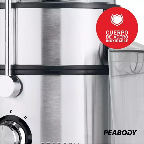 Juguera eléctrica Peabody PE-JL6003 acero inoxidable 220V con accesorios