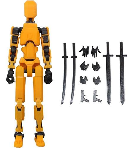 13 Muñecos De Acción Articulados Con Forma De Robot, Estampa