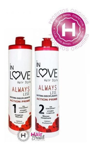 Escova Progressiva In Love Hair Style Shampoo E Ativo - 1lt
