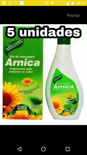 Gel De Massagem Arnica - Kit 5 Unidades