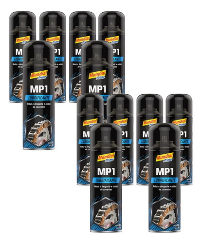 12x Lubrificante Óleo Spray Corrente Moto Mundial Prime Mp1