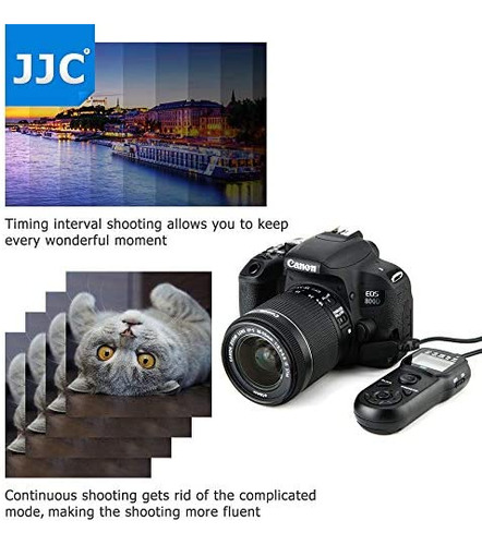 Jjc Reemplaza A Canon Rs-60e3 Disparador De Control Remoto C