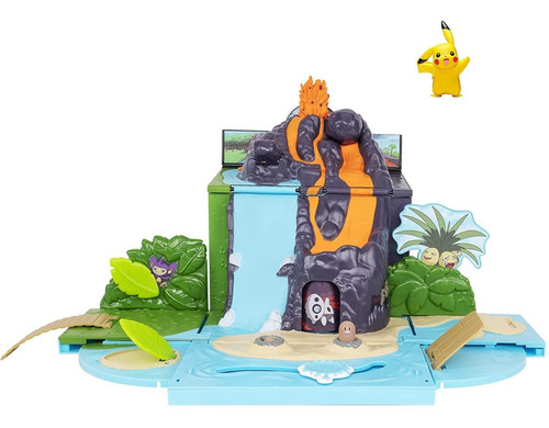 Conjunto de brinquedos Pokémon Carry Case Volcano