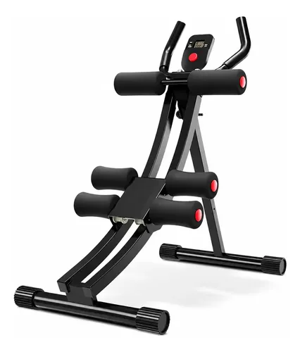 Aparelho De Abdominal Perder Barriga 4 Níveis Academia Preto